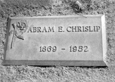 Abram E. Chrislip Headstone