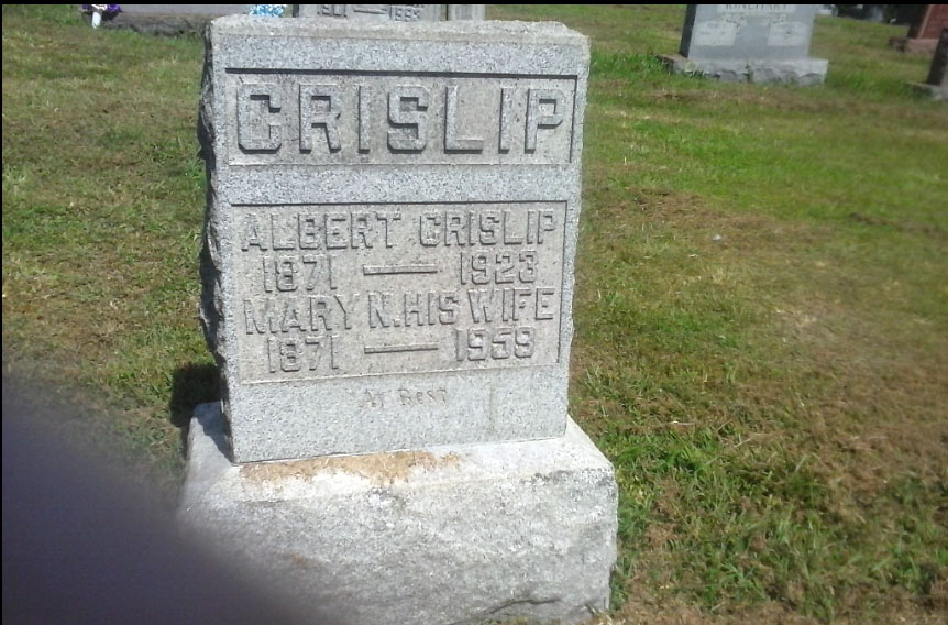 Albert & Mary Crislip Headstone