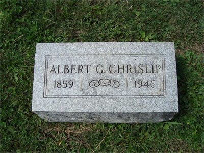 Albert Gallatin Chrislip Headstone