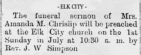 Amanda Chrislip Funeral
