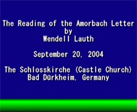 Amorbach Letter