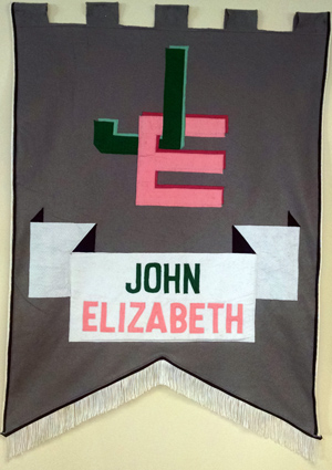 Family banner for John Chrislip and Elizabeth Crislip