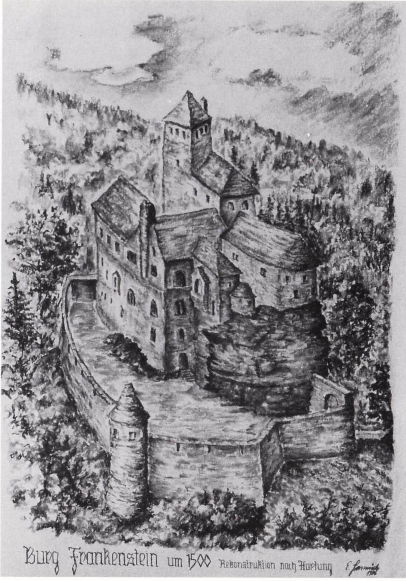 Castle Franckenstein-artist reconstruction