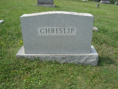 Masonic Cemetery Chrislip Headstone