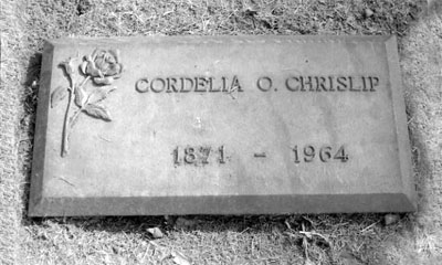 Cordelia Chrislip Headstone