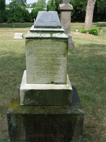 Elizabeth Christlieb's Headstone