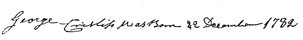 George Crislip birth entry