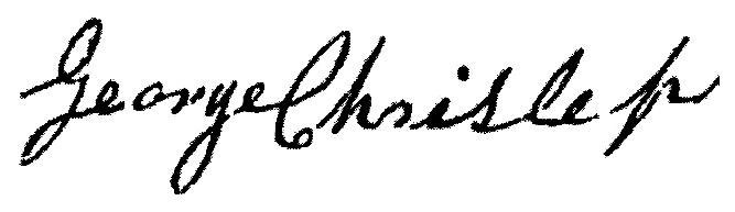 George Chrislep's signature