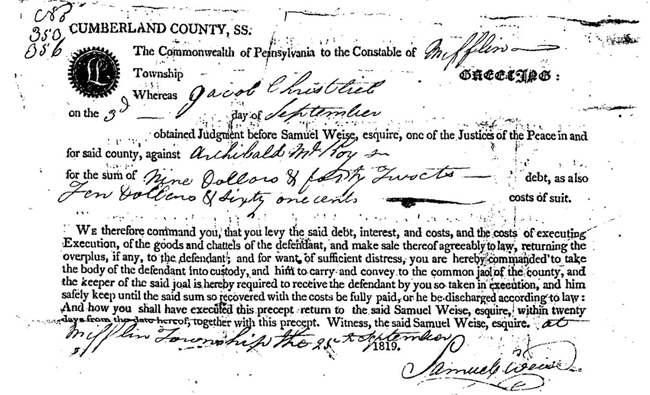 Court Ruling in Favor of Jacob Christlieb