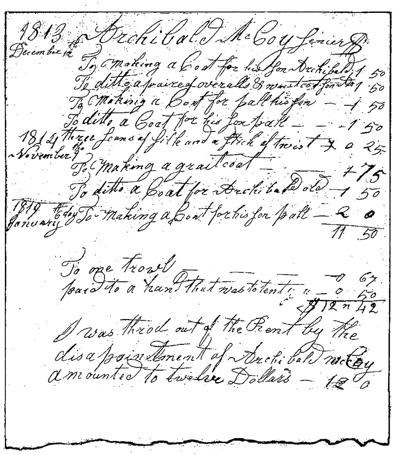 Jacob Christlieb's List of Grievances