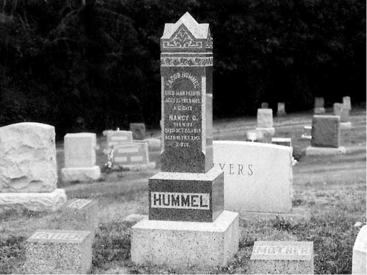 Jacob & Nancy Hummel's Headstone