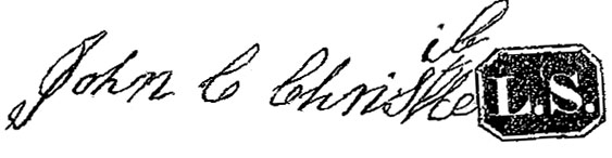 John Charles Christlieb Signature