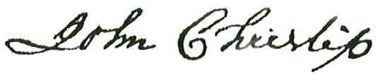 John Chrislip's signature