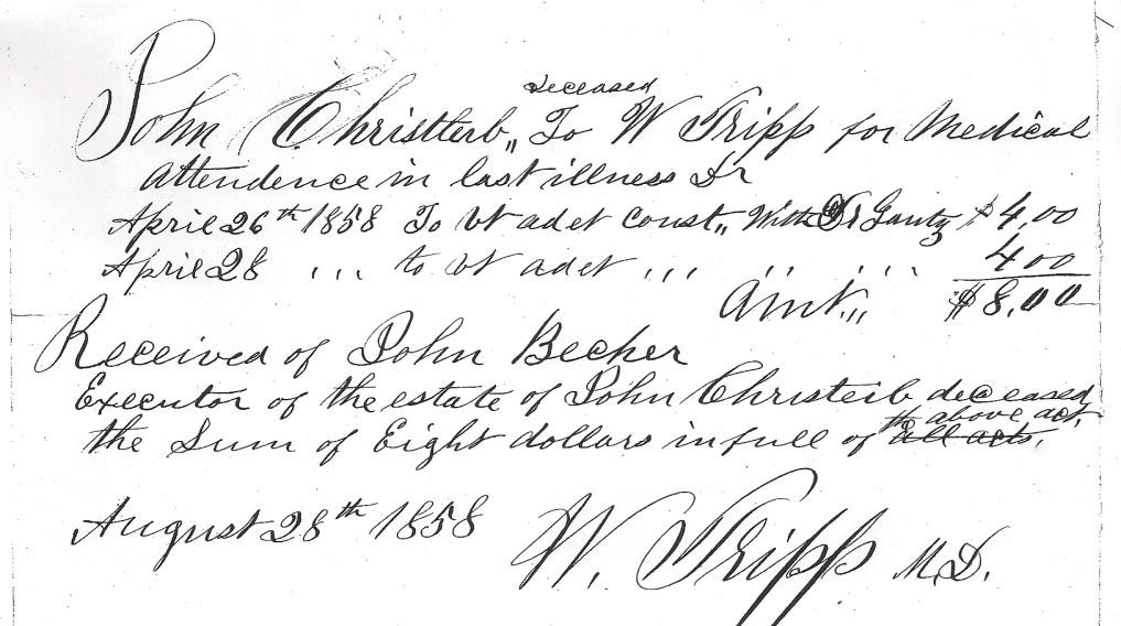 Document - John Christlieb's Final Dr. Bill