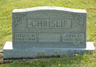 Masonic Cemetery Chrislip Headstone
