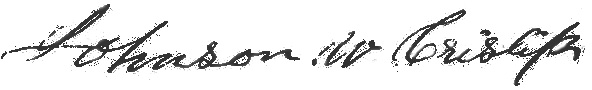 Johnson W. Crislip Signature
