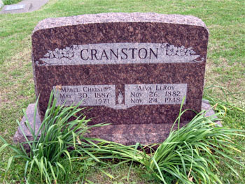 Mabel and Alva Cranston Headstone