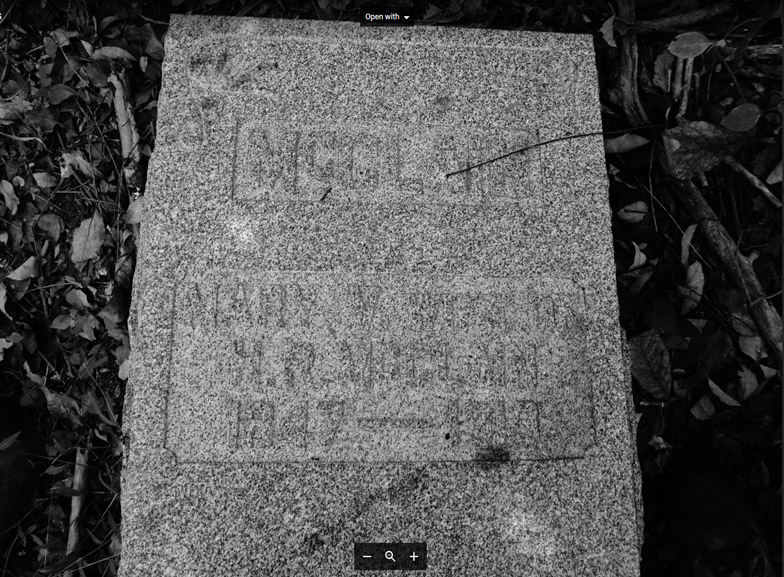 Mary Victoria McClain Headstone