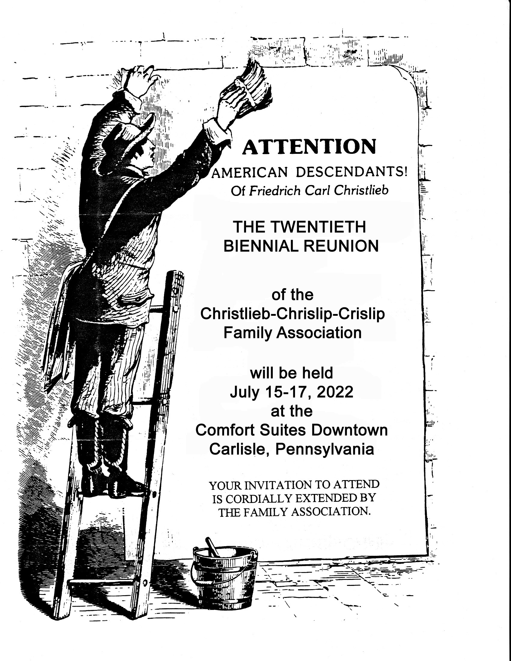 Flyer for the Nineteenth Biennial Reunion