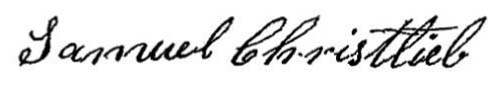 Samuel Christlieb's signature