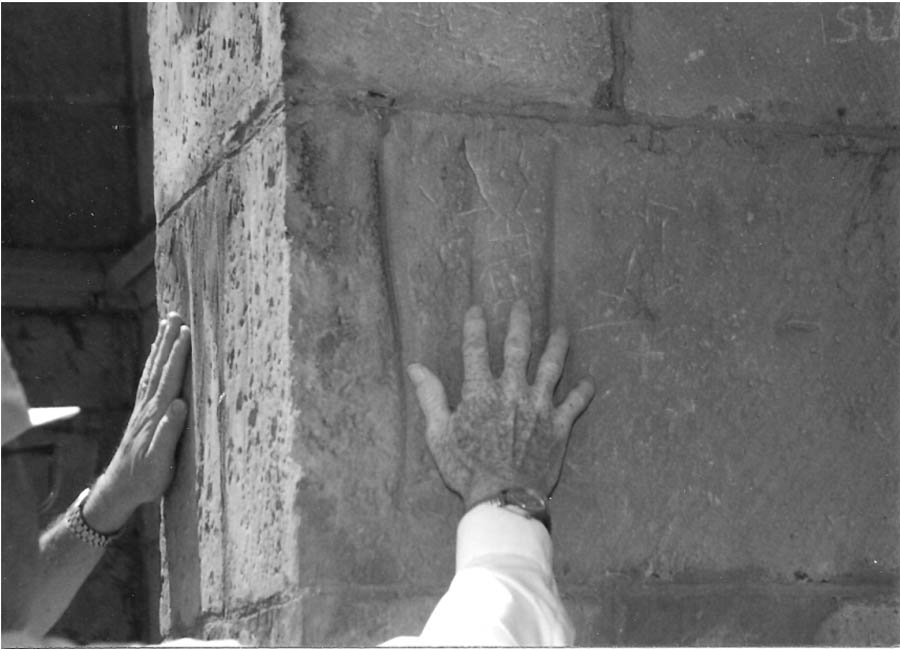 Grooves in Schlosskirche walls