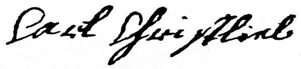 Carl Christlieb's Signature