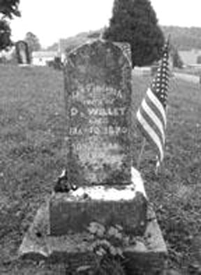David Willet's Gravestone