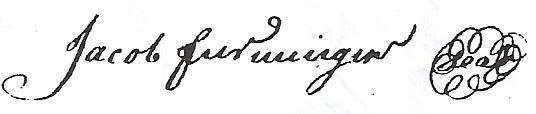 Jacob Ensminger's signature